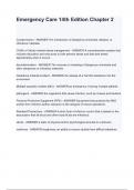 Emergency Care 14th Edition Chapter 2 questions and answers