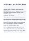 EMT Emergency Care 14th Edition Chapter 2 questions and answers