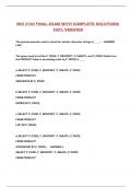 MIS 3140 FINAL EXAM WITH COMPLETE SOLUTIONS 100&percnt; VERIFIED
