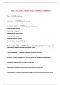 MIS 3140 EXAM 1 WITH 100&percnt; CORRECT ANSWERS