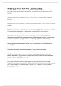 AHEC Quiz Prep&colon; Test Your Understanding