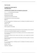 Marketing Research&comma; 9th Edition&comma; Burns&comma; Veeck - Test Bank - All Chapters Covered