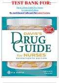          TEST BANK FOR&colon; Davis's Drug Guide For Nurses Seventeenth Edition By April Hazard Vallerand Phd Latest Version&period;