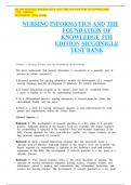 Test Bank For Nursing Informatics and the Foundation of Knowledge 5th Edition by Dee McGonigle&comma; Kathleen Mastrian&vert;&vert;ISBN NO&colon;10&comma;X&vert;&vert;ISBN NO&colon;13&comma;978-9&vert;&vert;All Chapters&vert;&vert;Complete Guide A&plus;