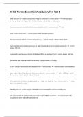 AHEC Terms Essential Vocabulary for Test 1