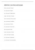 AHEC Test 1&colon; Core Terms and Concepts