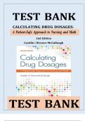 TEST BANK For Calculating Drug Dosages A Patient-Safe Approach To Nursing and Math 2nd Edition by Castillo&comma; Verified Chapters 1 - 22&comma; Complete Newest Version 2025 