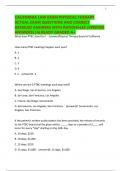 CALIFORNIA LAW EXAM PHYSICAL THERAPY ACTUAL EXAM QUESTIONS AND CORRECT DETAILED ANSWERS WITH RATIONALES &lpar;VERIFIED ANSWERS&rpar; &vert;ALREADY GRADED A&plus;