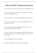 Arthrex TSA IOT- Questions & Answers