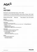 AQA AS HISTORY COMPONENT 2N QUESTION PAPER 2024 &lpar;7041&sol;2N&rpar;