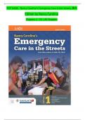 TEST BANK - Nancy Caroline&rsquo;s Emergency Care in the Streets&comma; 8th Edition by Nancy Caroline Chapters 1 - 53 &vert; All Chapters &emsp;
