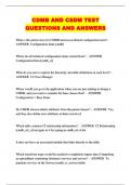 CDMB AND CSDM TEST QUESTIONS AND ANSWERS