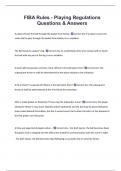 FIBA Rules - Playing Regulations  Questions & Answers 