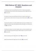 FIBA Referee IOT 2025- Questions and  Answers