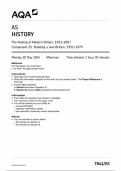 AQA AS HISTORY COMPONENT 2s QUESTION PAPER 2024 &lpar;7041&sol;2s&rpar;