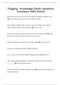 Flagging - Knowledge Check- Questions  & Answers 100&percnt; Solved 