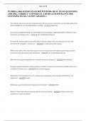 FLORIDA 240 LICENSE EXAM 2025 WITH 300&plus; REAL EXAM QUESTIONS AND 100&percnt; CORRECT ANSWERS &lpar;FL 2-40 HEALTH INSURANCE PRELICENSING EXAM&rpar;&comma; LATEST GRADED A