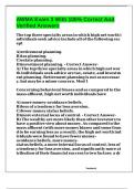 AWMA Exam 3 With 100&percnt; Correct And Verified Answers