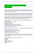 NFDN EXAM QUESTIONS AND ANSWERS