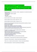NF3 MODULE 9&colon; SUCTIONING&colon; OROPHARYNGEAL&comma; NASOPHARYNGEAL AND TRACHEAL EXAM QUESTIONS AND ANSWERS
