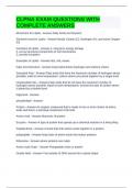 CLPNA EXAM QUESTIONS WITH COMPLETE ANSWERS