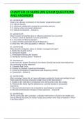 CHAPTER 18 NURS 206 EXAM QUESTIONS AND ANSWERS