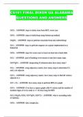 CS101 FINAL DIXON UA ALABAMA QUESTIONS AND ANSWERS