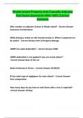Rhode Island Property And Casualty Adjuster Test Exam Questions With 100&percnt; Correct Answers