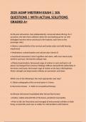 2025 AGNP MIDTERM EXAM &vert; 105 QUESTIONS &vert; WITH ACTUAL SOLUTIONS GRADED A&plus;
