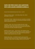 NUFD MID-TERM EXAM 2025 QUESTIONS WITH 100&percnt; SOLVED ANSWERS SCORED A&plus;