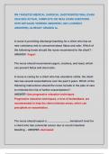 RN TARGETED MEDICAL SURGICAL GASTROINTESTINAL EXAM  2024&sol;2025 ACTUAL COMPLETE 200 REAL EXAM QUESTIONS  WITH DETAILED VERIFIED ANSWERS &lpar;100&percnt; CORRECT  ANSWERS&rpar; &sol;ALREADY GRADED A&plus;