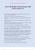 ANAT 100 Module 3 Exam Questions With Correct Answers A&plus;