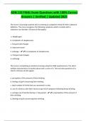 ADN 110 FINAL Exam Questions with 100&percnt; Correct Answers &vert; Verified &vert; Updated 2025