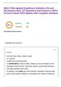 WGU C784-Applied Healthcare Statistics&vert;PA and OA&vert;Explore New 137 Questions and Answers&vert;100&percnt; Correct&vert;Latest 2025 Update with complete solutions