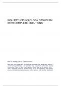 WGU D236 Patho Study Guide