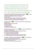 ATI RN COMPREHENSIVE PRACTICE EXAM SCREENSHOTS 2024-2025 RN COMPREHENSIVE Questions & answers