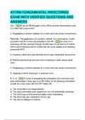 ATI RN FUNDAMENTAL PROCTORED EXAM Questions & answers