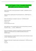 Comp 110 Chapter 2 Test&ndash; Complete Questions with 100&percnt; Correct Answers &vert; Verified