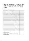 Preparing to Pass the ATI CMS Fundamentals Proctored Exam&period; Questions & answers