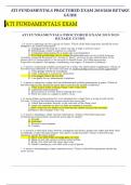 ATI FUNDAMENTALS PROCTORED EXAM 2019 - 2020 RETAKE GUIDE Questions & answers