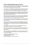 ATI Fundamentals Practice Questions exam&semi; QUESTIONS AND ANSWERS LATEST UPDATES