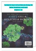 KARP&rsquo;S CELL AND MOLECULAR BIOLOGY&comma; 9TH EDITION TEST BANK Test Bank For Karp&rsquo;s Cell and Molecular Biology&comma; 9th Edition By Gerald Karp&comma; Janet Iwasa&comma; Wallace Marshall ISBN&colon; 9781119598169 ISBN&colon; 9781119598244
