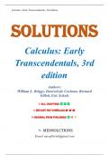 Solutions for Calculus Early Transcendentals&comma; 3rd Edition by Briggs &lpar;All Chapters included&rpar;