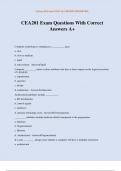 CEA201 Exam Questions With Correct Answers A&plus;