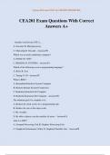 CEA201 Exam Questions With Correct Answers A&plus;