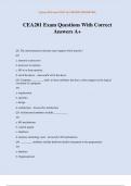 CEA201 Exam Questions With Correct Answers A&plus;