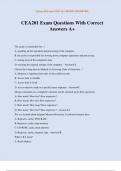 CEA201 Exam Package Deal A&plus;