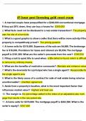 45 Hour Post Licensing Gold Coast Exam MOST TESTED Questions and Answers 100&percnt; Correct&vert; ASSURED SUCCESS 20242025