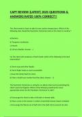 CAPT REVIEW &lpar;LATEST&rpar; 2025 QUESTIONS & ANSWERS RATED 100&percnt; CORRECT&excl;&excl;