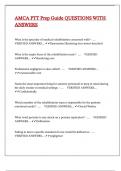 AMCA PTT Prep Guide QUESTIONS WITH ANSWERS